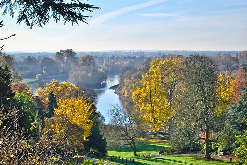La colline de King Henry à Richmond Park