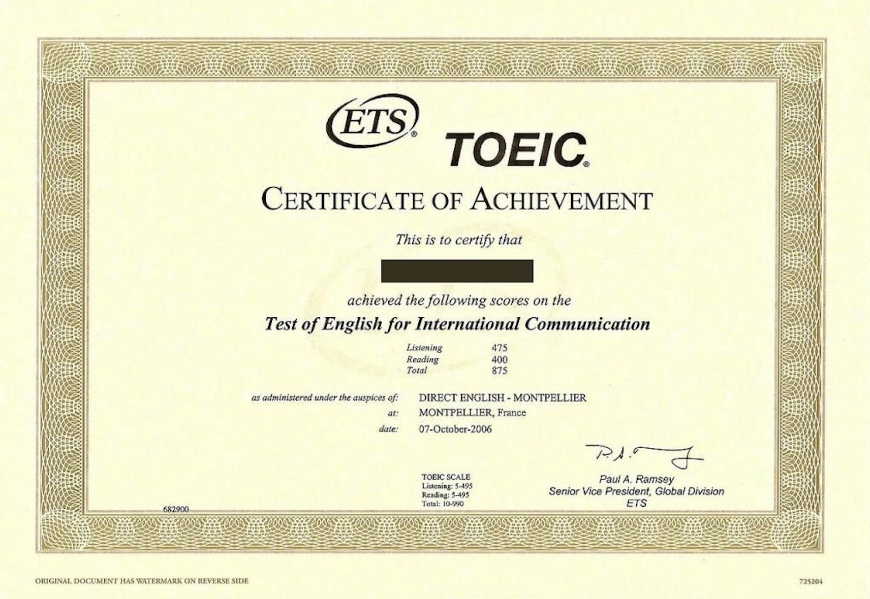 Сертификат теста. Образец сертификата TOEIC. Международный сертификат по английскому языку. Международный сертификат по английскому языку TOEFL. Диплом о знании английского языка.