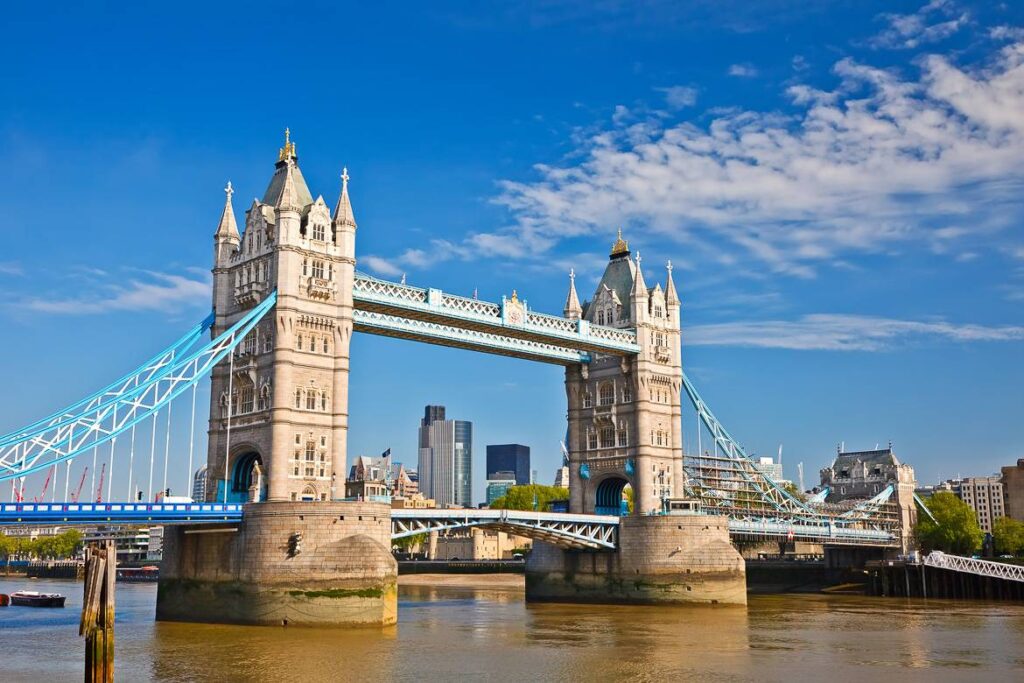 le marathon de Londres: tower bridge