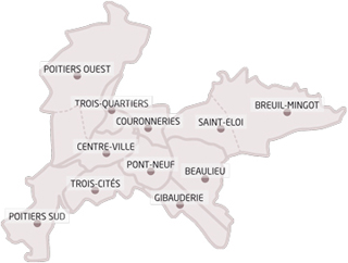 quartiers de Poitiers