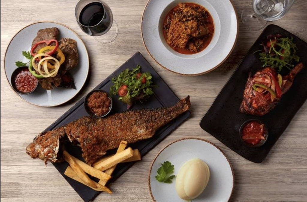 les restaurants africains à Londres: compositions