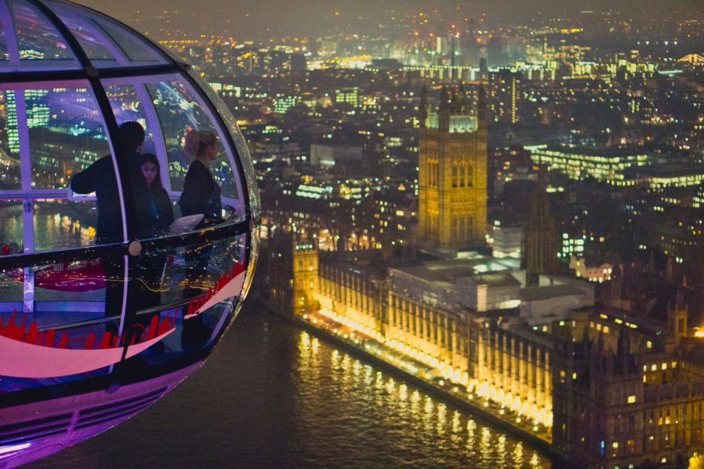 Meilleures vues à Londres : London eye