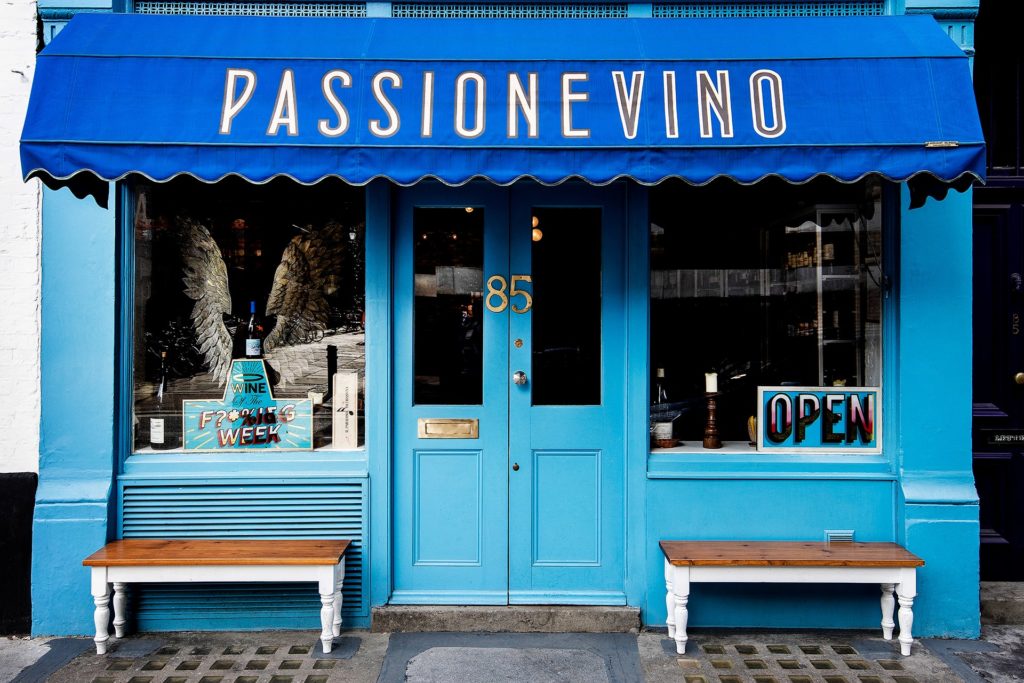 une des meilleures caves à vin de Londres : passione vino