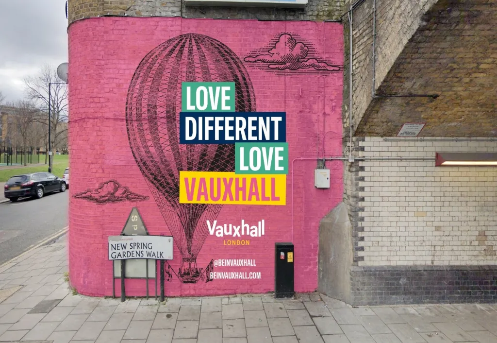 Love Vauxhall sur mur